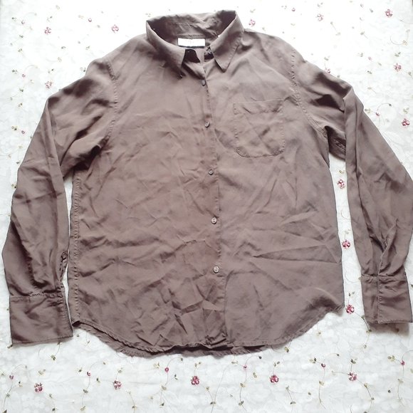 VTG Valerie Stevens Petite Pure Silk Blouse 14P - Picture 6 of 8